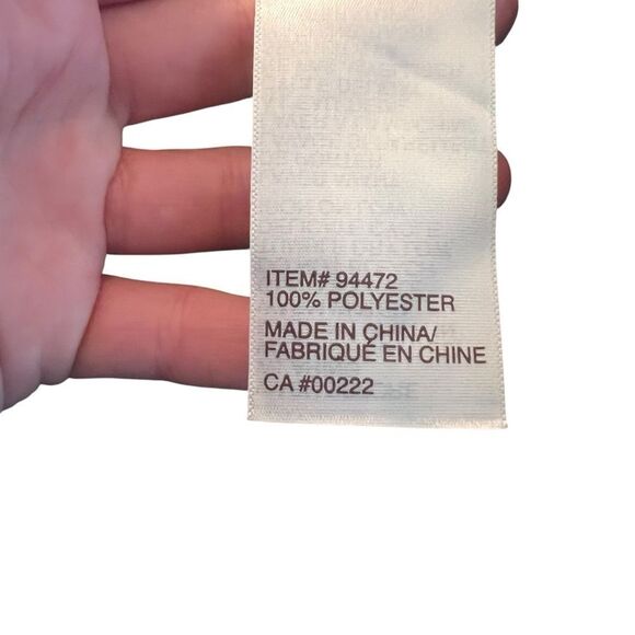 Tradition blue faux suede like button up shirt. Size 10 - Picture 5 of 8